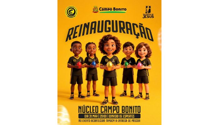 Governo Municipal realiza reinauguração do Núcleo Campo Bonito com o programa Talentos de Jesus